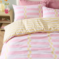Lottie Reversible Soft Touch Duvet Cover Set - Yellow / Single