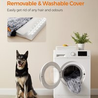 Fluffy Orthopedic Dog Bed with Removable Cover - Grey / Single