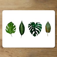 leaves selections Designer Placemat Set - Green