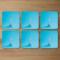 Paper Swimming Coaster Set - Blue