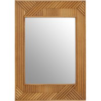 Adelere Champagne Finish Scallop Wall Mirror - Natural