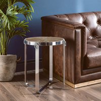 Mitra Side Table - Silver