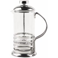 Cafetiere French Filter Coffee Press 350ml 3 Cup Tea Maker - Silver