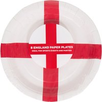 Pack of 8 World Cup 2026 England Plates