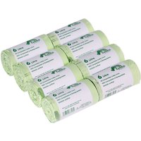 Green Giraffe 6 Litre Food Bin/Caddy Liners - Green / 8