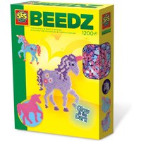 SES CREATIVE, Children's Beedz Unicorn Fantasy Horses Glow-in-the-Dark Iron-on Beads - White SES CREATIVE, Children's Beedz Unicorn Fantasy Horses Glow-in-the-Dark Iron-on Beads - White