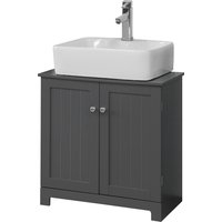 SoBuy, SoBuy Bathroom Under Sink Cabinet Vanity Unit with 2 Doors - Grey SoBuy, SoBuy Bathroom Under Sink Cabinet Vanity Unit with 2 Doors - Grey