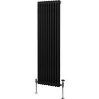 Traditional Column Radiators - Black / 7cm / 180cm / 47cm