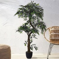 Artificial Eucalyptus Tree In Pot - Green