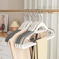Pack of 8 My Home Soft Grip Plastic Hangers