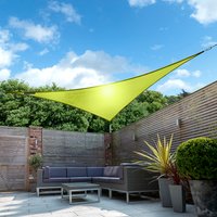 2m Triangle Waterproof Sun Shade Sail - Lime