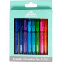 Pack of 10 Erasable Coloured Gel Pens