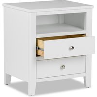 Brooklyn Modern Bedside Table - White