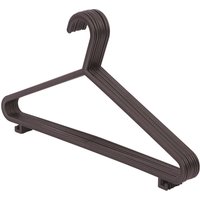 Plastic Coat Hangers - Pack of 8 - Black