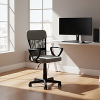 Stratford Black And Grey Home Office Chair - Grey