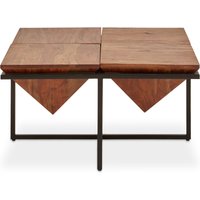 Shimla Acacia Pyramid Coffee Table - Silver