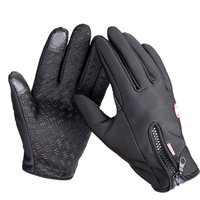 Waterproof Cycling Gloves with Touch Screen Compatibility - Black / Large