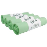 BioLiner 140 Litre Compostable Large Wheelie Bin Bags - Green / 4