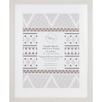 Double Mount Soft Grey Frame - 16x12in