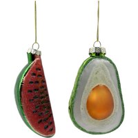 Around The World, Hanging Glass Fruit Bauble Around The World, Hanging Glass Fruit Bauble