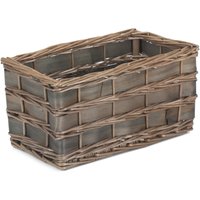 Unlined Grey Scandi Storage Basket - Grey / 33cm / 4kg