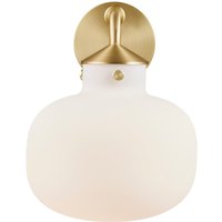 Raito Wall Lamp E27   Opal Glass