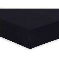 My Home Polycotton Fitted Sheet - Black / Single