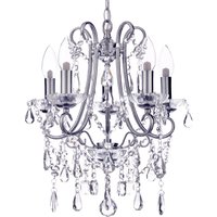 Anya 5 Light Bathroom Small Chandelier - Chrome