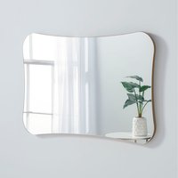 Barnsbury Curved Gold Organic Mirror - Gold / 80cm