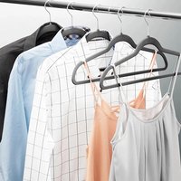 Pack of 10 My Laundry Velvet Hangers - Grey