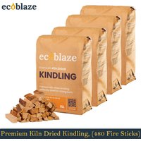 Ecoblaze Kiln Dried Kindling Wood for Log Burners, Oven and Barbecues - Brown / 62cm