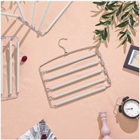 SONGMICS Trouser Hangers, Metal Clothes Hangers - Grey