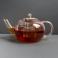 La Cafetire Teapot Glass Loose Leaf Teapot with Infuser - Yellow