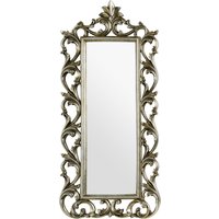 Kensington Townhouse Brown And White Genuine Cowhide Wall Mirror - Silver
