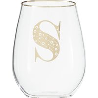 Claro Letter S Curved Tumbler - Transparent