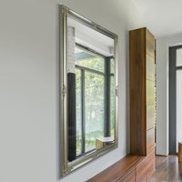 Kingsbury Silver Full Length Large Wall Mirror - Silver