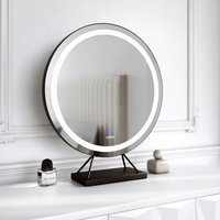 Lillia Frameless Touch Sensor LED Light Mirror - Black