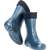 Navy Women's Lightweight EVA Wellington Boots with Warm Liner (3 UK / 36 EU) - Navy Blue / 4