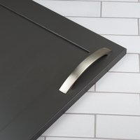 Brushed Nickel Bow Cabinet Handle - Brushed Nickel