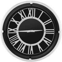Decorative Modern Wall Clock - Black / 35cm