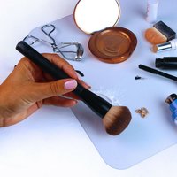 Anti Microbial PVC Make Up Mat - Clear