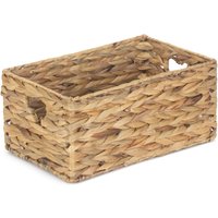 Plain Shallow Water Hyacinth Storage Basket - Brown / 35cm / 6kg