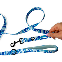 Pretty Pup London Blue Dog Lead - Powder Blue