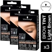 Schwarzkopf Brow Tint Professional Light Brown Permanent Eyebrow Dye Tinting Kit - Buy 3 - light Brown / 6cm / 0.12kg