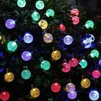 Solar LED Bulb String Lights - Colourful / 9.5cm
