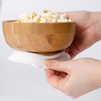Children's Bamboo Suction Bowl - White / No