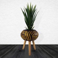 Large Composite Oval Planter with Stand - Oval Bali