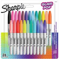 Pack of 24 Sharpie Glampop Permanent Markers