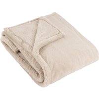 Kallu Double-Sided Faux-Fur Throw - Natural / 180cm