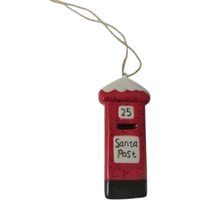 Post Box Hanger Santa Box - Red